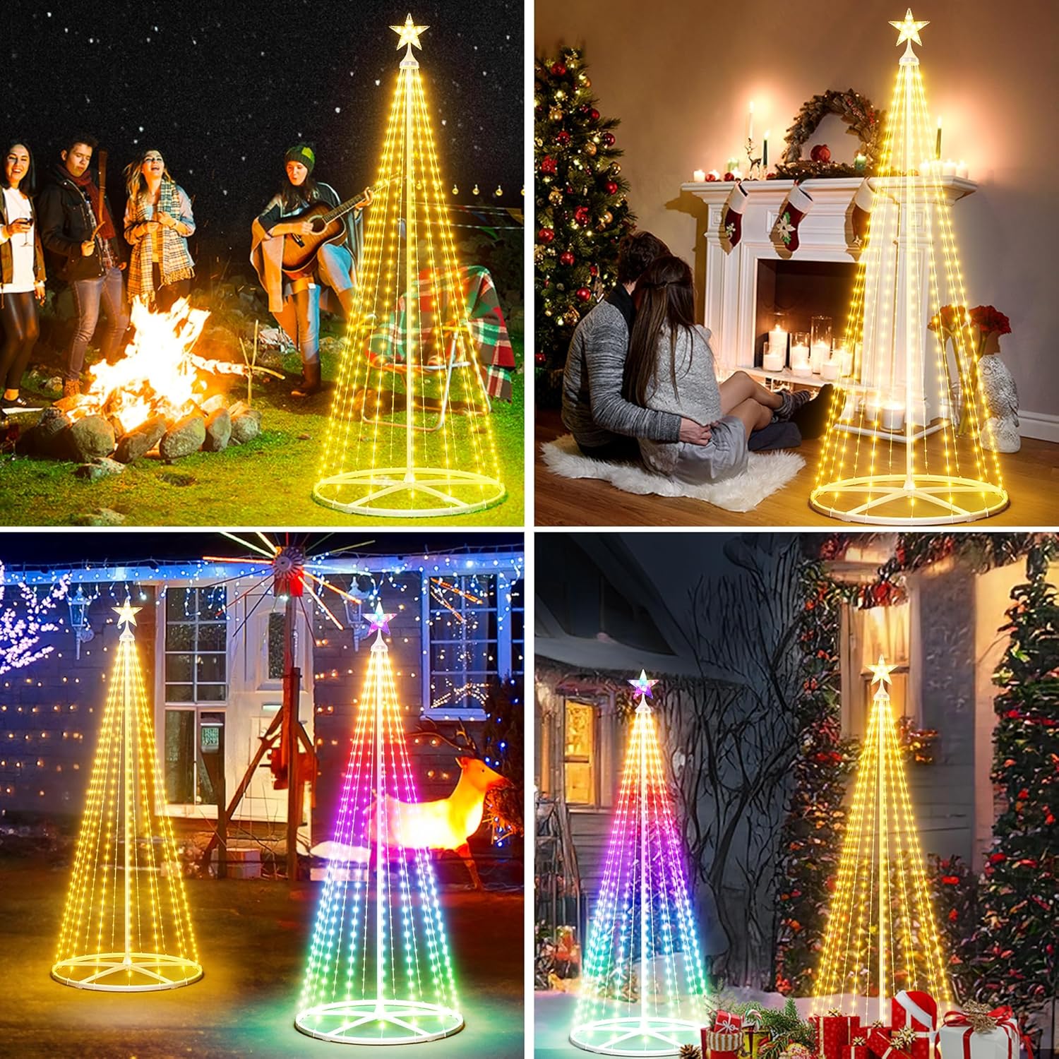 Smart LED Christmas Tree – Bright Lights & Music Sync!